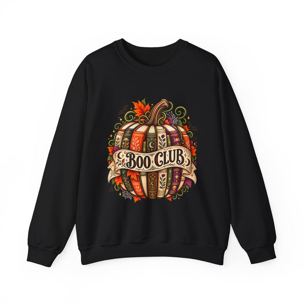 Boo Club Sweatshirt, Halloween Book Club Crewneck, Spooky Bookish Pumpkin, Cozy Fall Reading Gift for Book Lovers