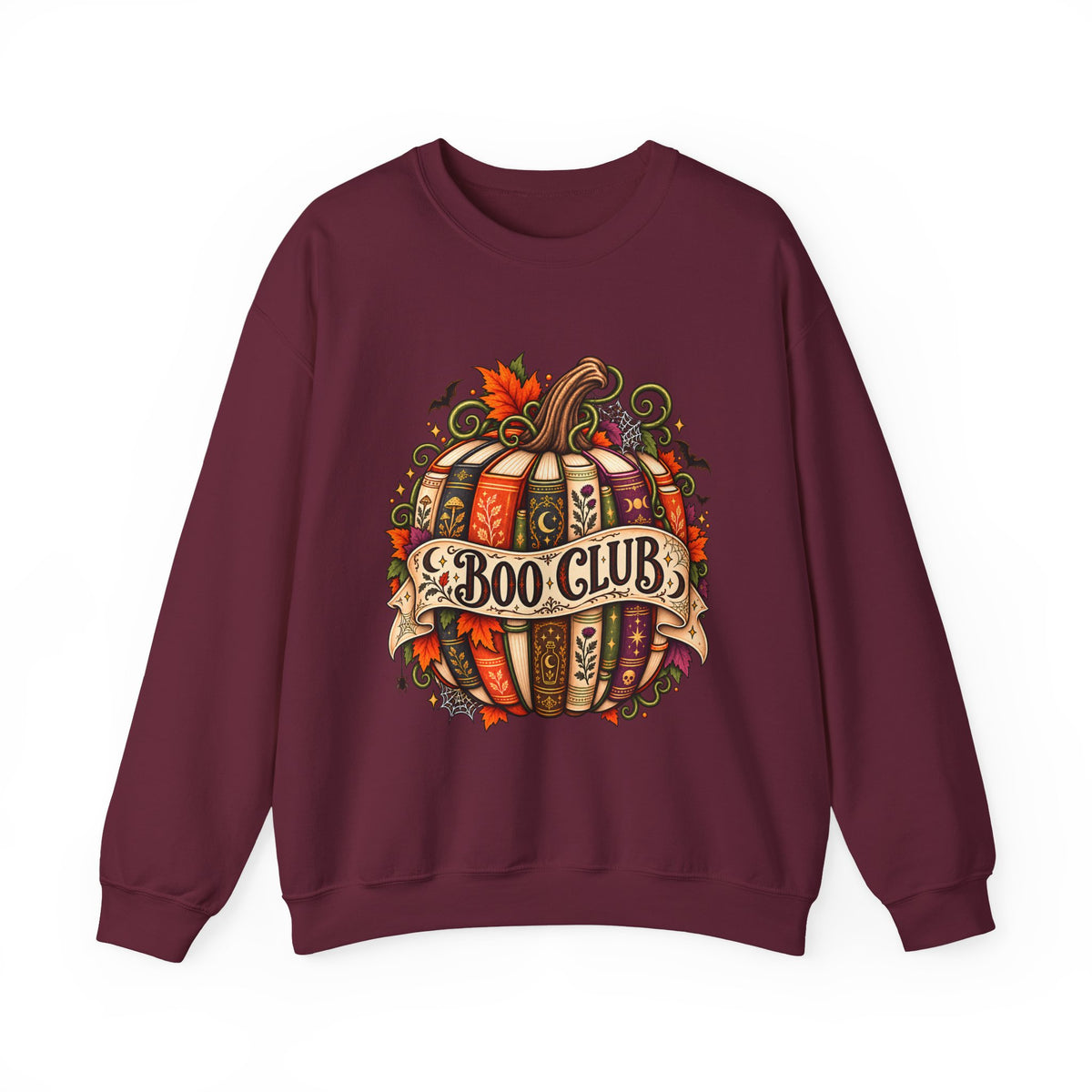 Boo Club Sweatshirt, Halloween Book Club Crewneck, Spooky Bookish Pumpkin, Cozy Fall Reading Gift for Book Lovers