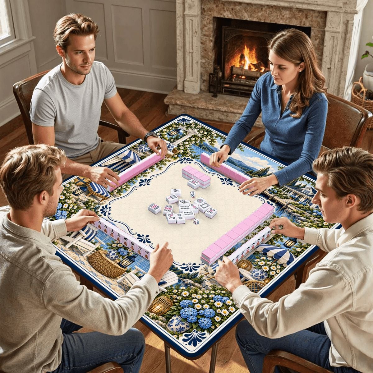 Lake Lovers Mahjong Mat (Made in USA)